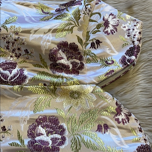 Lavender side cutout jacquard minidress Never Worn - Picture 2 of 4